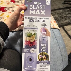 Ninja PowerBlast Cordless Blender in White and Purple